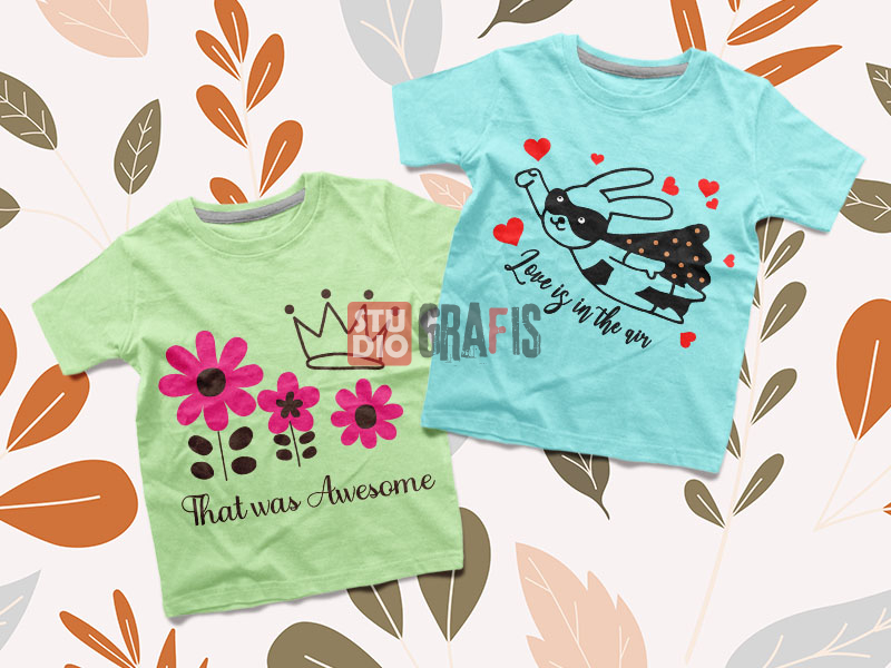 20 Desain Untuk Print Kaos Lucu Cute