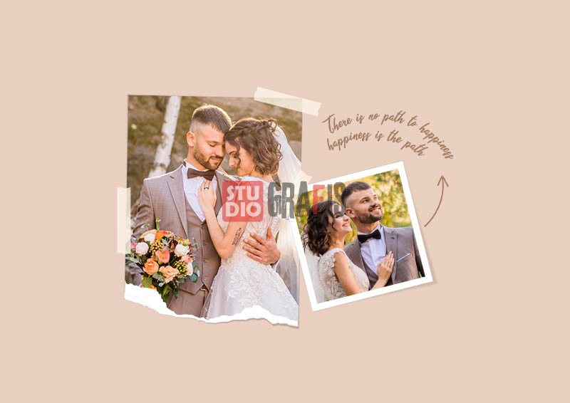 Happiness! PSD Template Kolase Foto