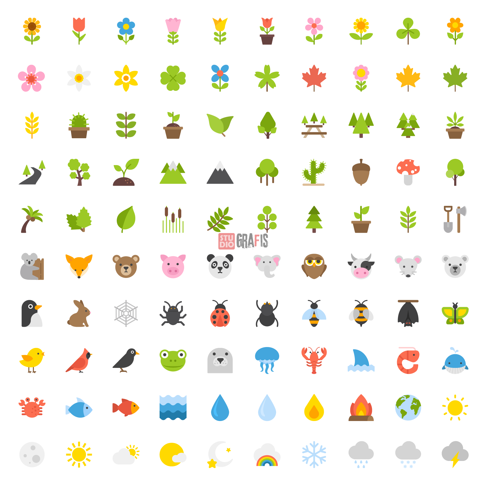 99 Vector Icons Bertema Nature