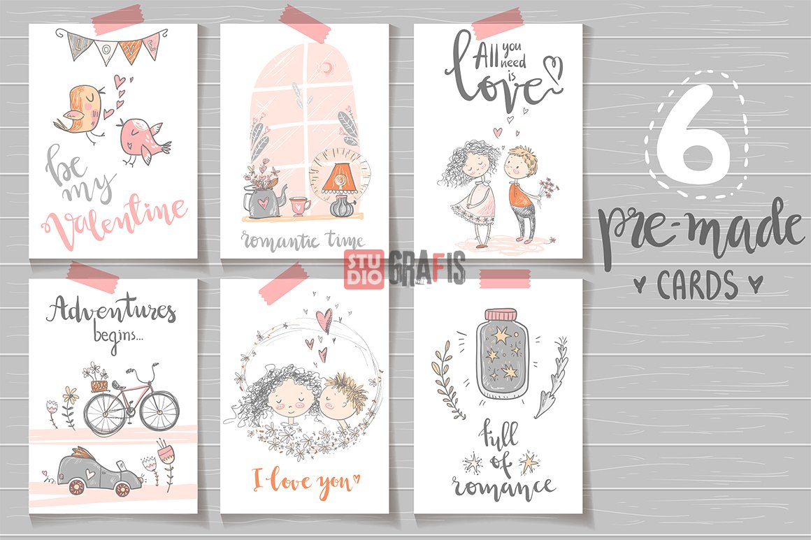 Exclusive Bundle 500+ Desain Bertema Cinta Romantis Love